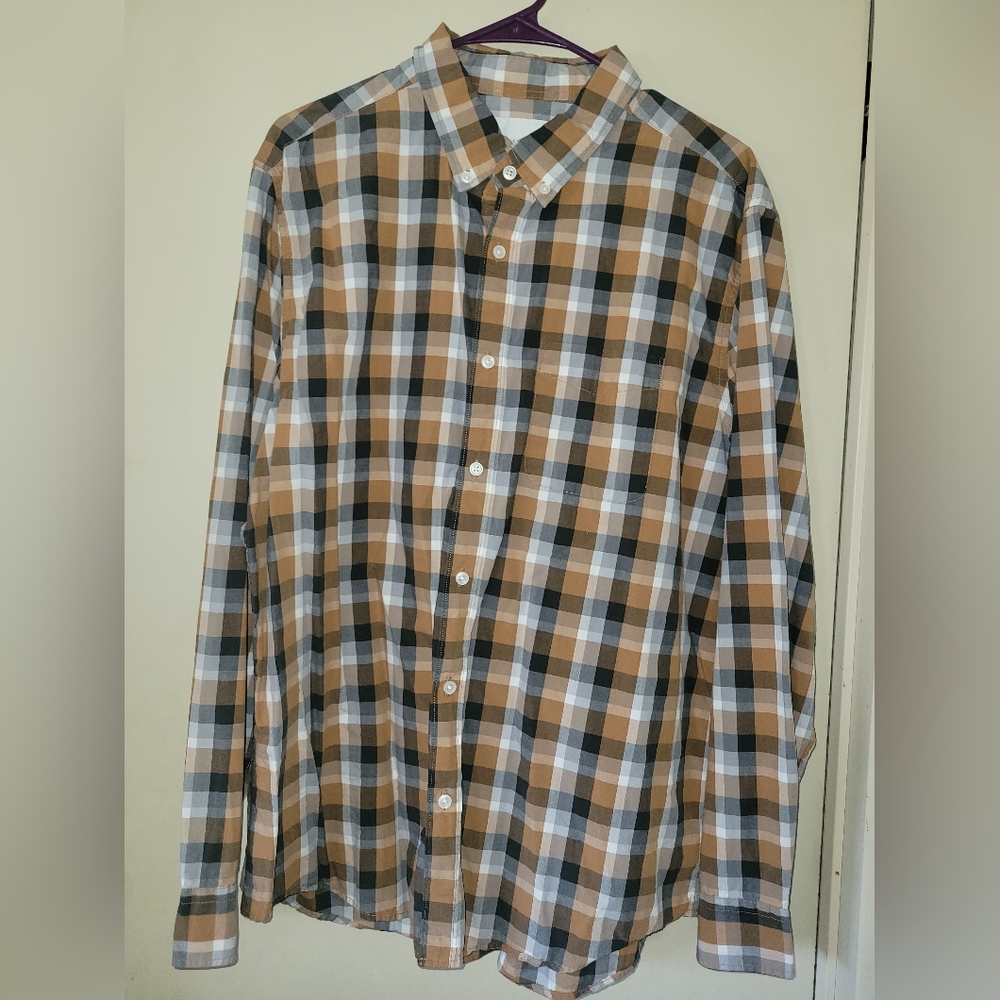 American eagle men's Long Sleeve button up flannel shirt